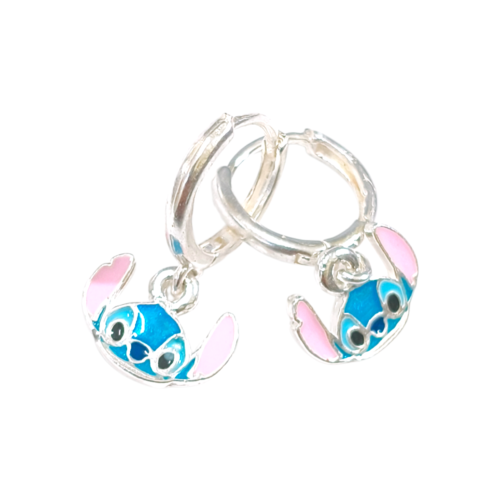 Aro Pl argolla con dije Stitch