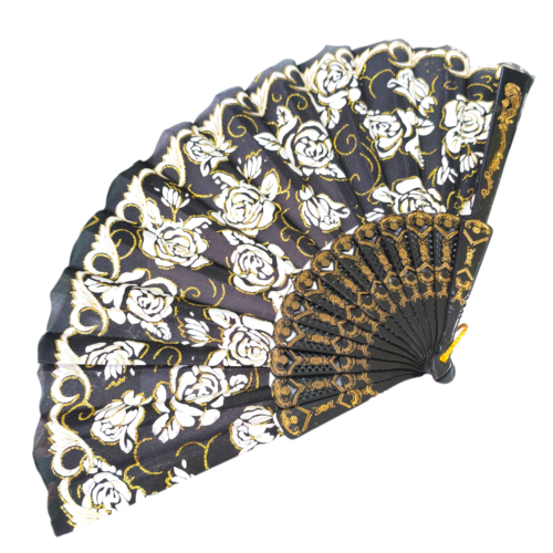 Abanico negro varios diseños