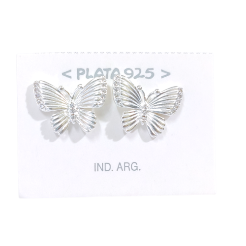 Aro Plata 925 mariposa