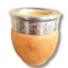 Mate Algarrobo, modelo Imperial, virola de acero, PULIDO
