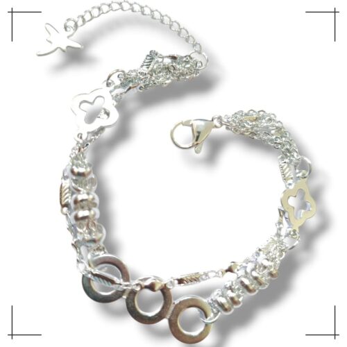 Pulsera AQ Blanco combinada