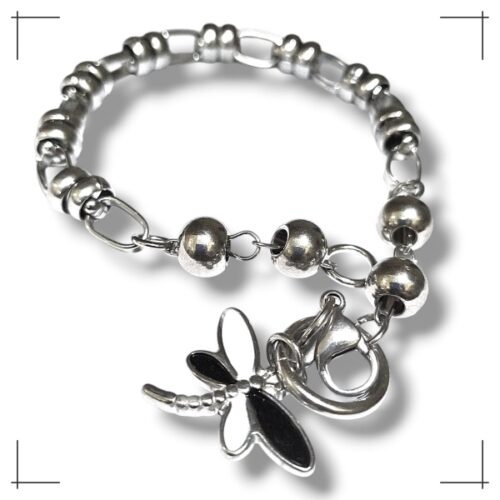 Pulsera AQ combinana con dije Libelula