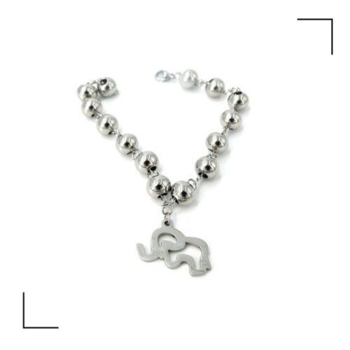 Pulsera AQ Bolita c/dije Elefante