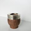 Mate Algarrobo, modelo Imperial, virola de acero, PULIDO