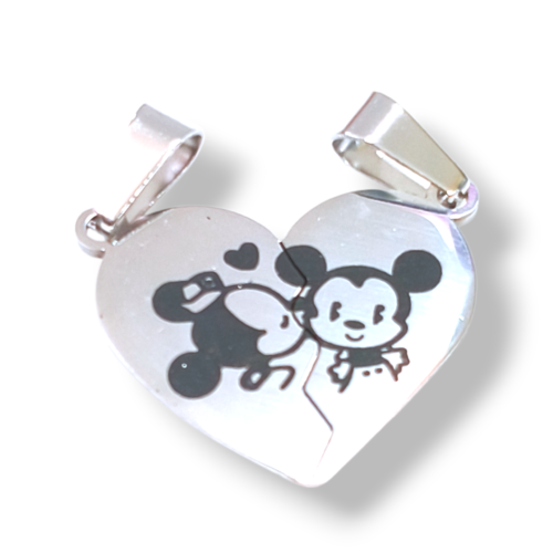 Dije AQ Stitch p/partir Minnie/Mickey