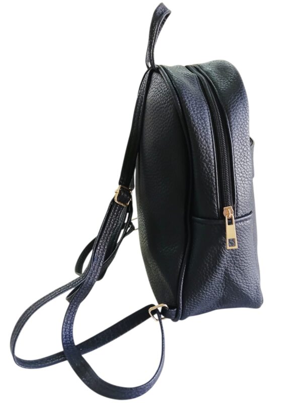 Mochila eco cuero lisa dama