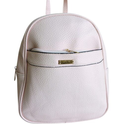 Mochila eco cuero lisa dama