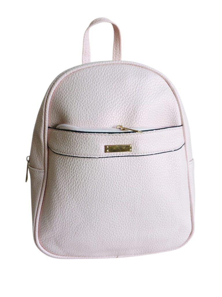 Mochila eco cuero lisa dama