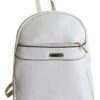 Mochila eco cuero lisa dama