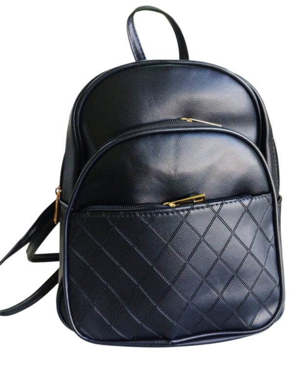 Mochila eco cuero cocida dama