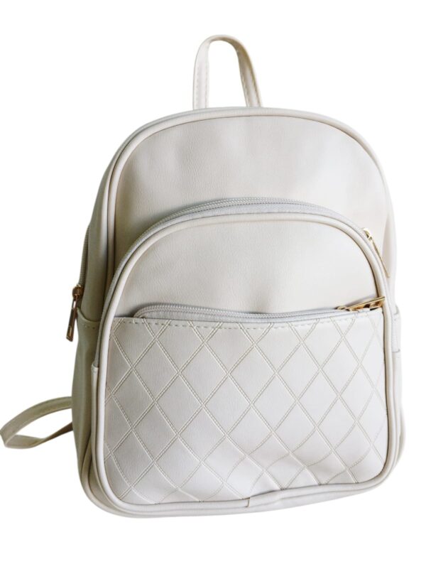Mochila eco cuero cocida dama