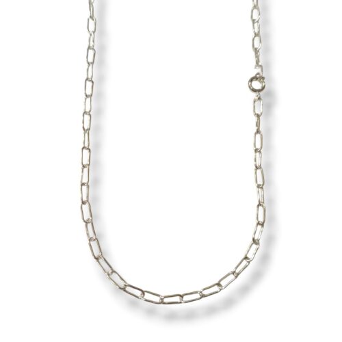 Cadena Plata 900 eslabon redondo largo 80×60 *62