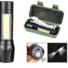Linterna led recargable usb en estuche