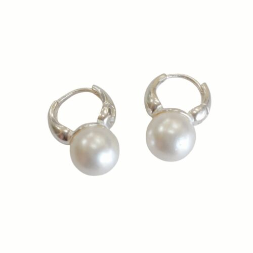 Aro Plata 925 Huggies/pasante con cubic