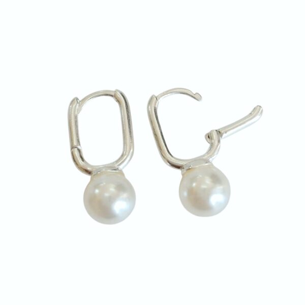 Aro Plata 925 Huggies/pasante con cubic