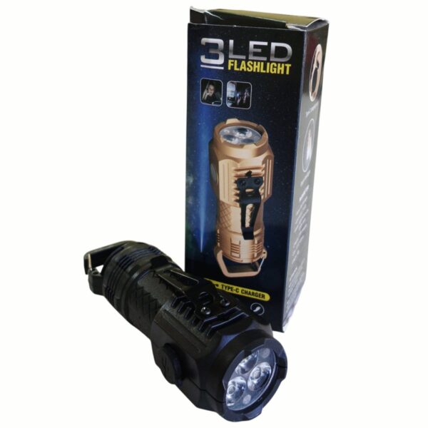 Mini linterna 3 led recargable