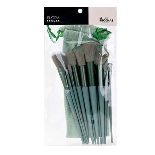 Juego de brochas para maquillaje 13pz.