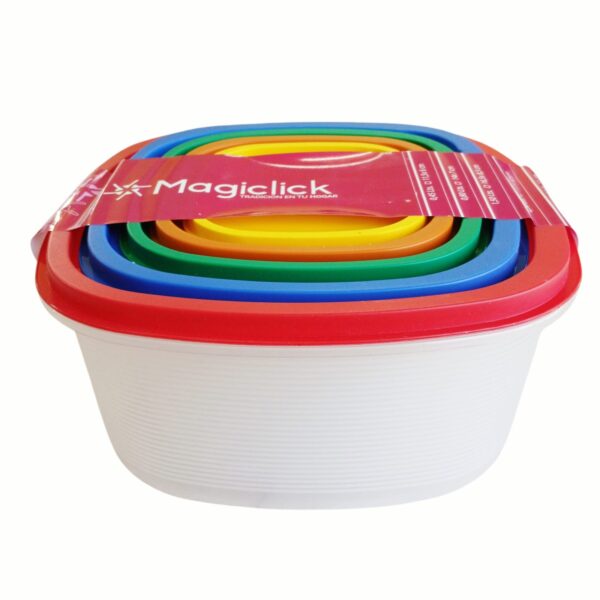 Contenedor apilables x 5u. MAGICLICK