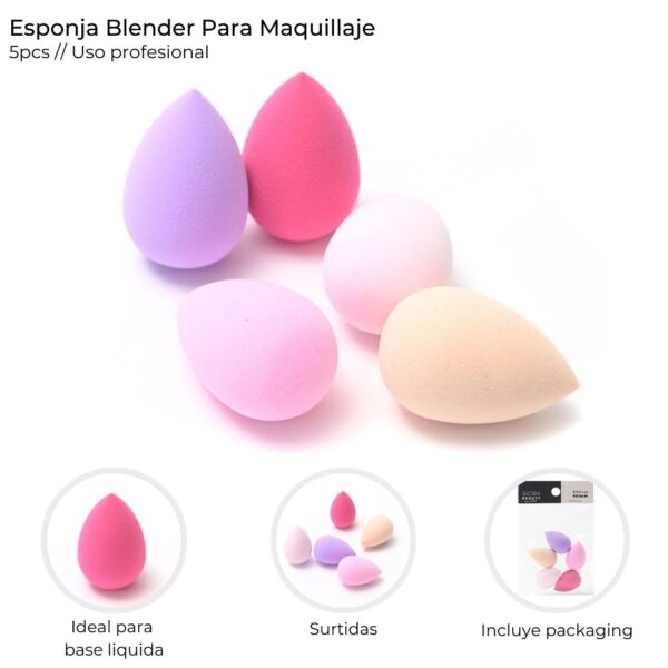 Espojitas para maquillaje en gota x 5u