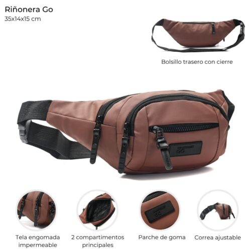Riñonera Go Urban Marròn Wanderlust Elg