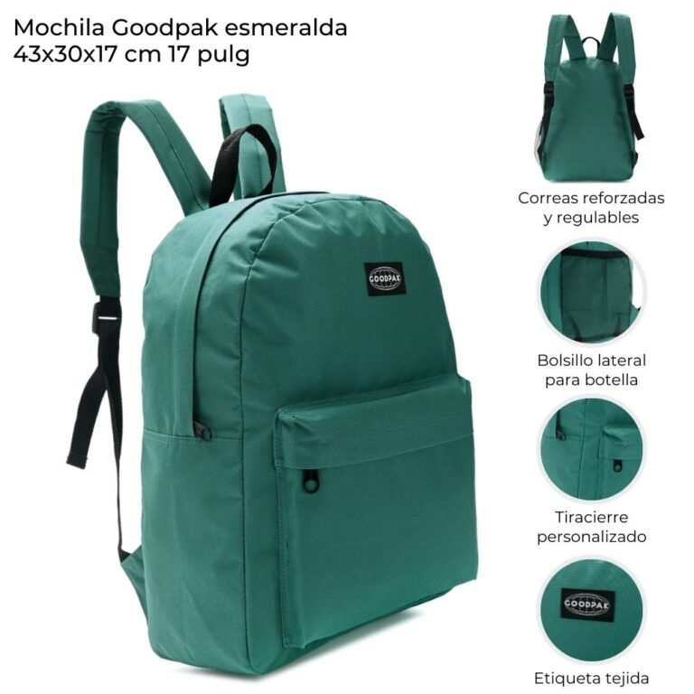 Mochila Grande lisa GOODPACK 43x30x17cm