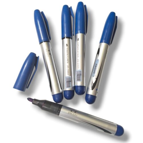 Pack X5 Marcador Permanente Azul