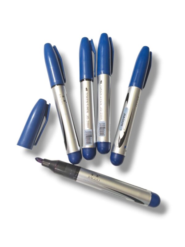 Pack X5 Marcador Permanente Azul