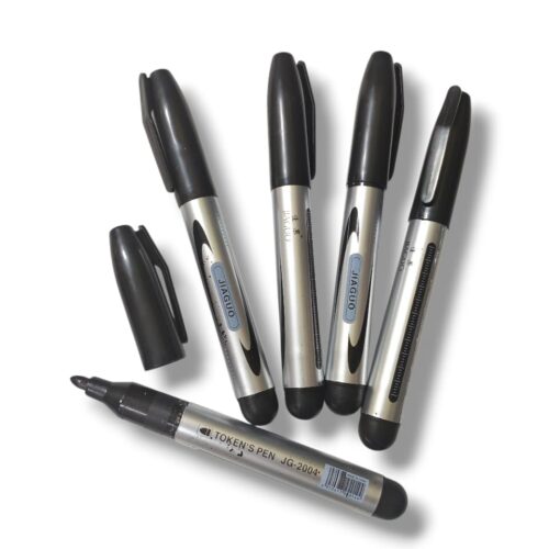 Pack X5 Marcador Permanente Negro