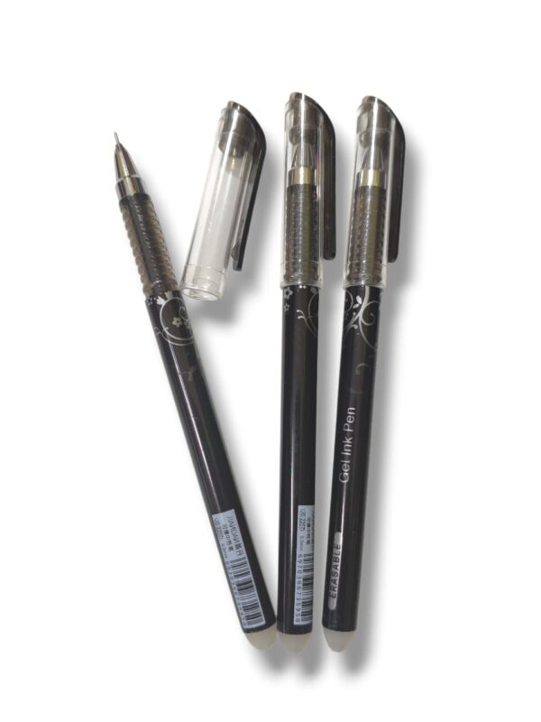 Pack x3u. Lapicera Borrable tinta negra