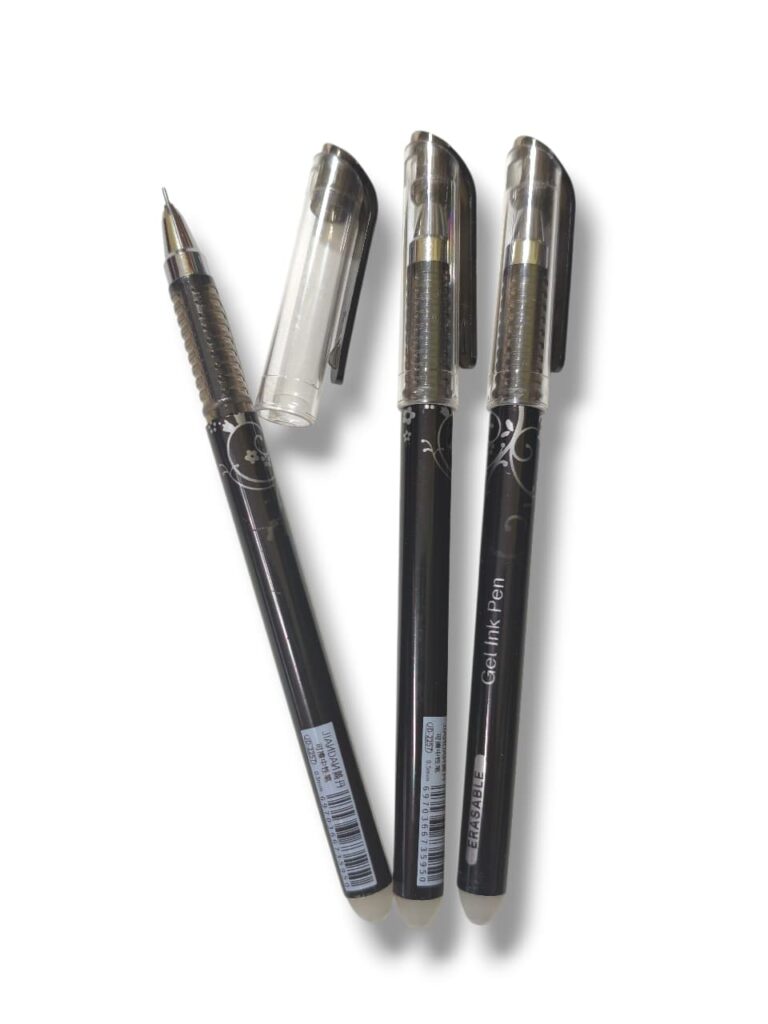 Pack x3u. Lapicera Borrable tinta negra