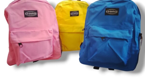 Mochila Chica lisa GOODPACK 31x27x10.5cm PACK X3
