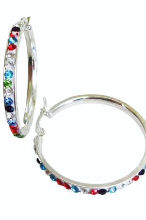 Aro AQ Blanco con strass 3.5cm