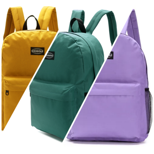 Mochila Grande lisa GOODPACK 43x30x17cm PACK X3U.