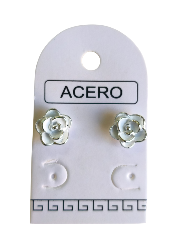 Aro AQ flor esmaltada.