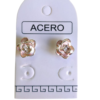 Aro AQ flor esmaltada.