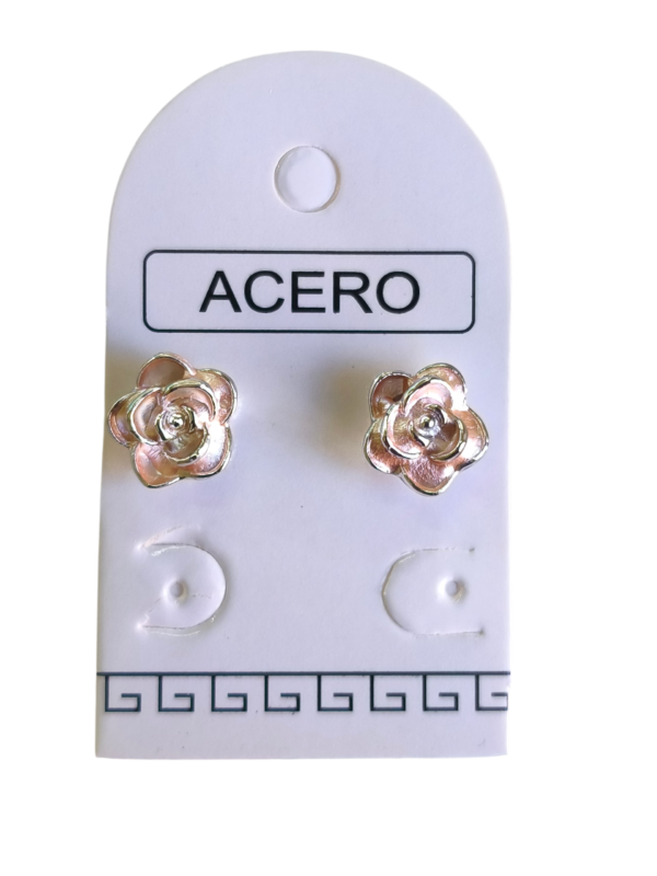 Aro AQ flor esmaltada.