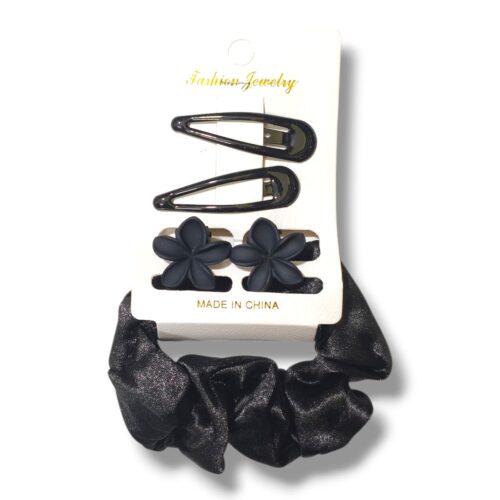 Set de trabitas+broches+scuncy