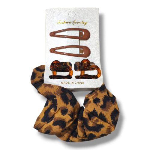 Set de trabitas+broches+scuncy