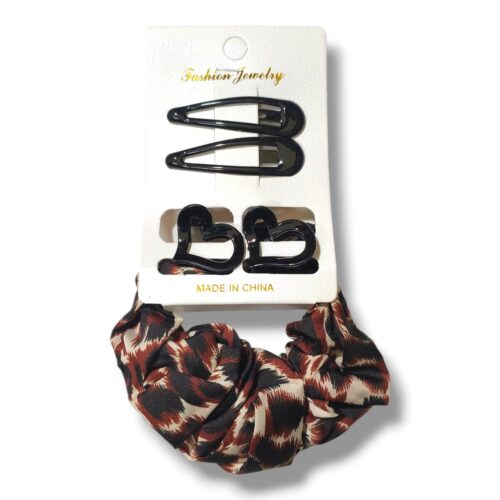 Set de trabitas+broches+scuncy