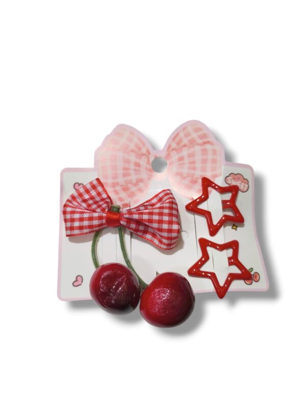 Set 2 trabitas + pico cereza