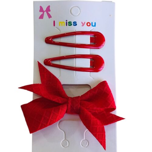 Blister 2 trabitas + colero con moño