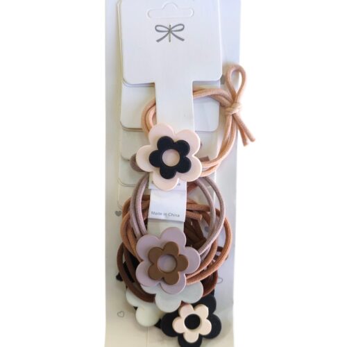 Blister elasticos para el cabello con aplique