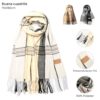 Pashmina cuadrille 68x170