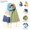 Pashmina cuadrille 40x192