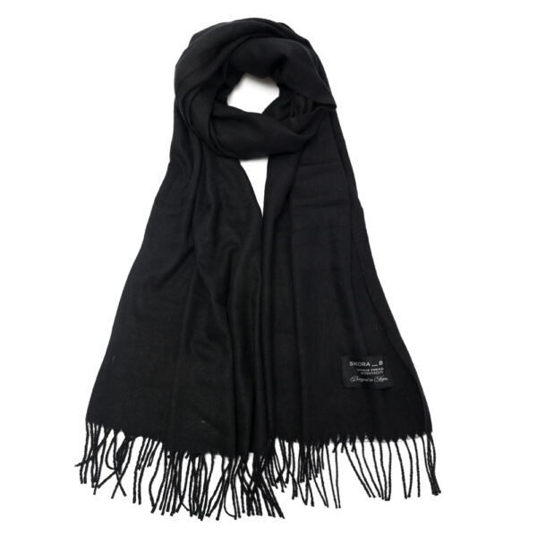 Pashmina lisas con fleco 70x180