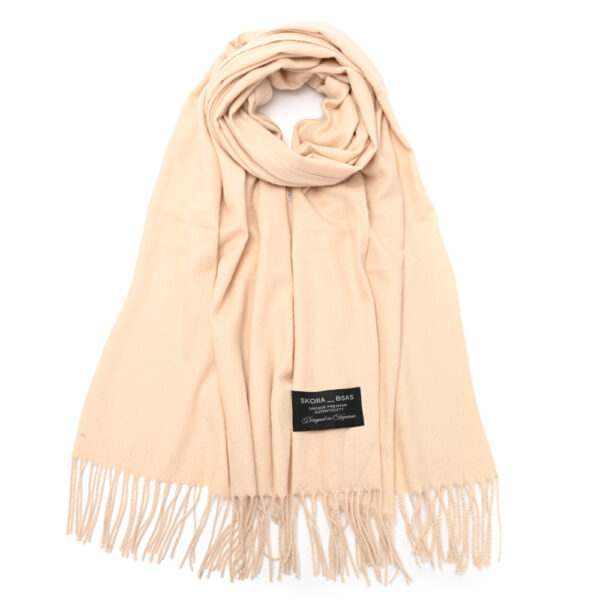 Pashmina lisas con fleco 70x180