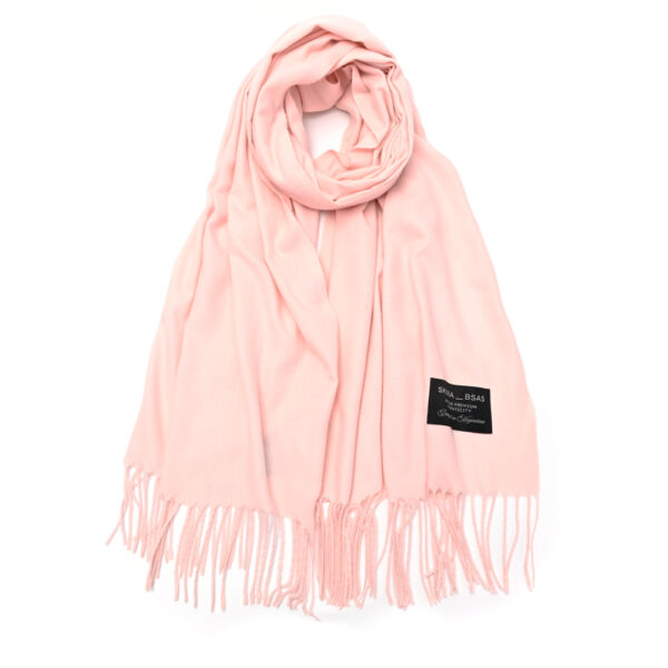 Pashmina lisas con fleco 70x180