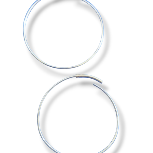 Aro Plata 900 argolla alambre 35mm