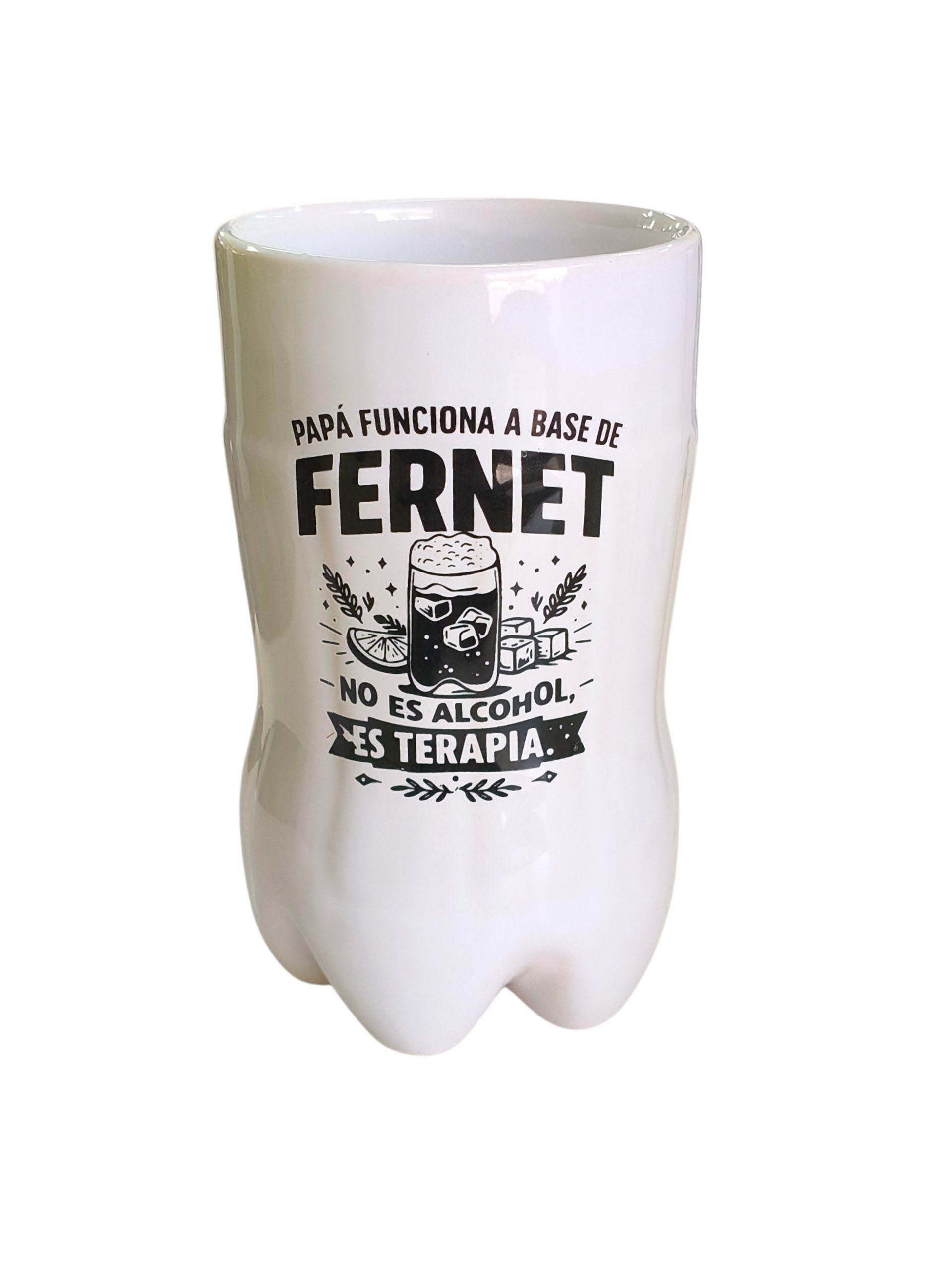 Vaso Fernet de cerámica.