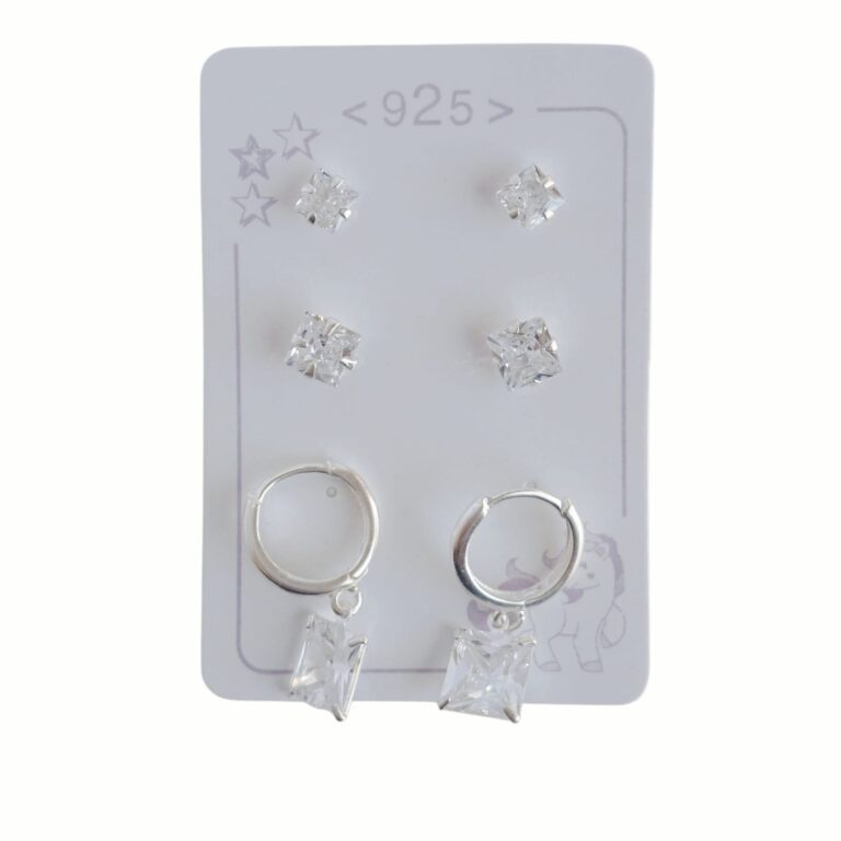 Aro Plata 925 Blister x3 Pares
